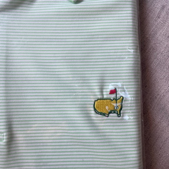 Masters Light Green Striped Polo Shirt - Picture 2 of 6